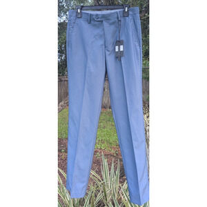 Studio by Zenatti Man Dress Pants Blue Zipper Active Strech Size 32 / 32